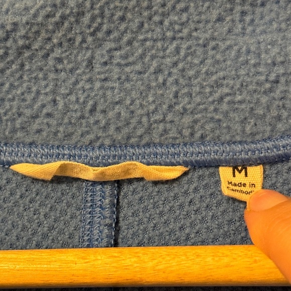 Cotopaxi Abrazo Half-Zip Fleece Jacket Men’s Size Medium Blue Orange Sweater - Picture 4 of 9